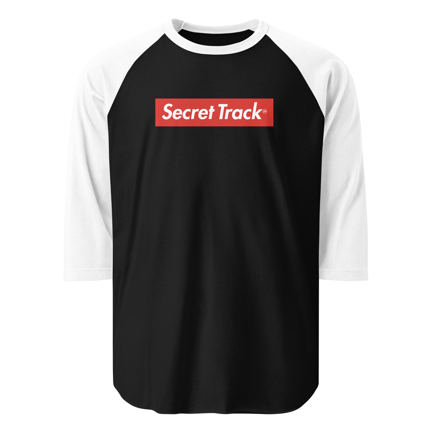 Secret Track 3/4 sleeve raglan shirt