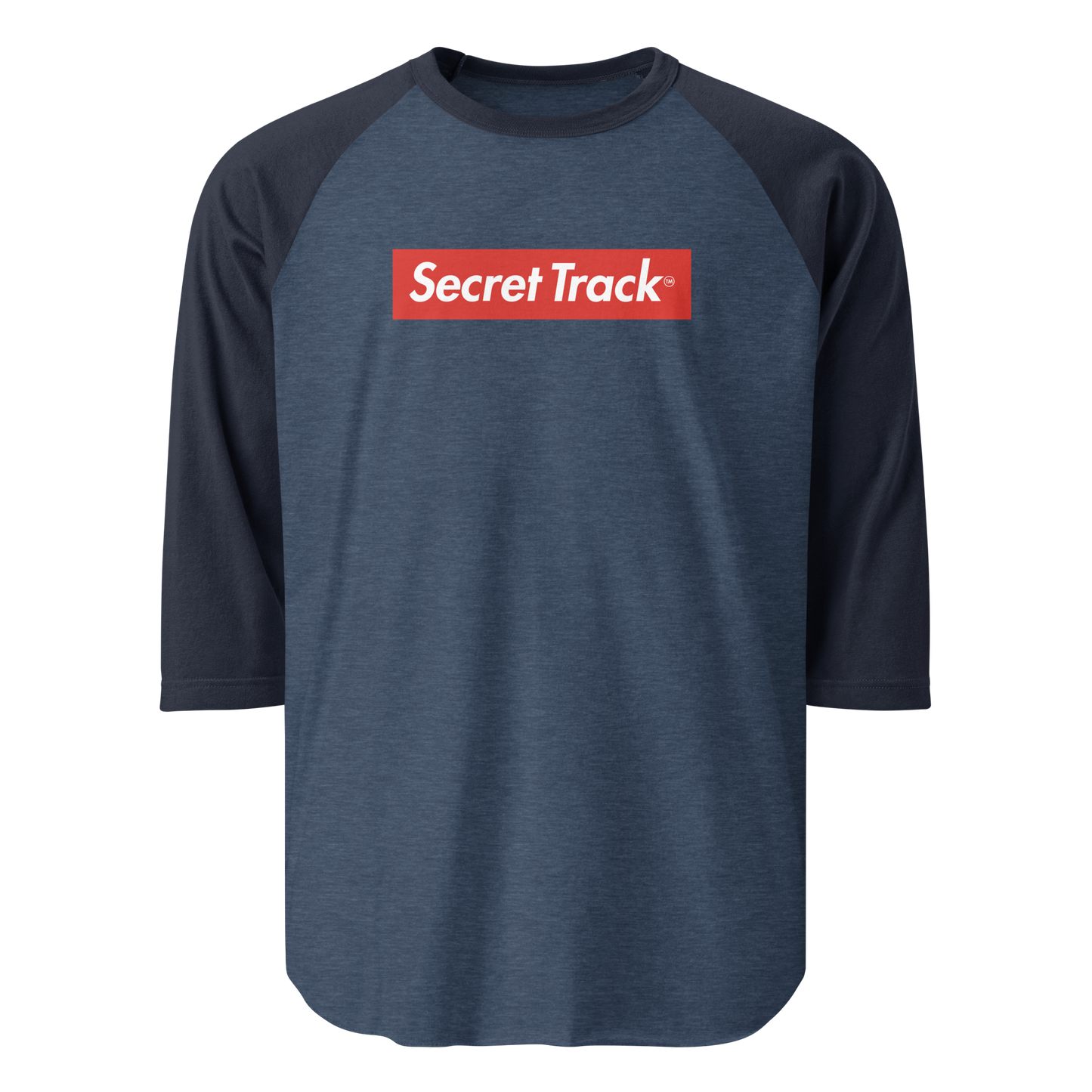 Secret Track 3/4 sleeve raglan shirt