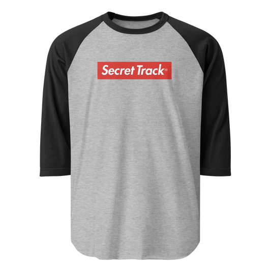 Secret Track 3/4 sleeve raglan shirt