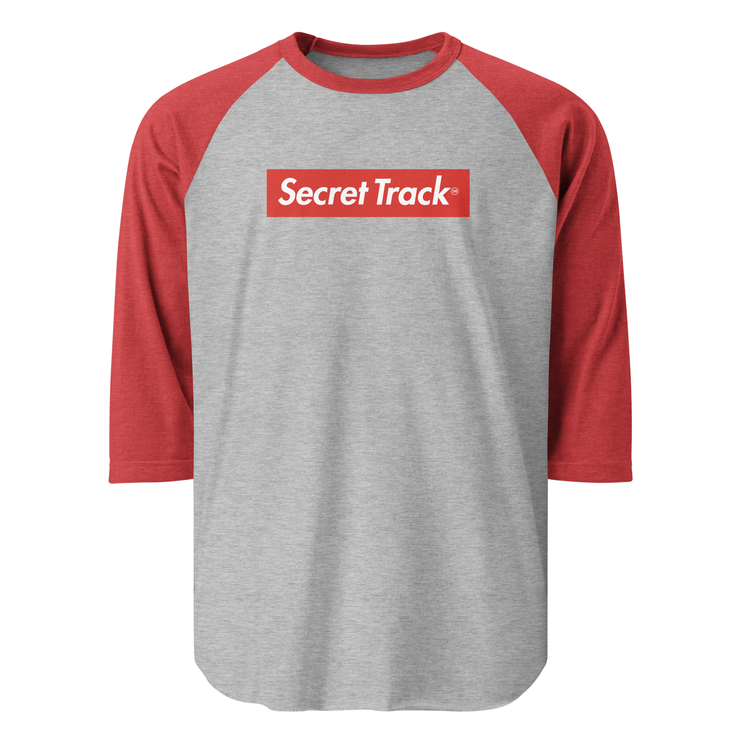 Secret Track 3/4 sleeve raglan shirt