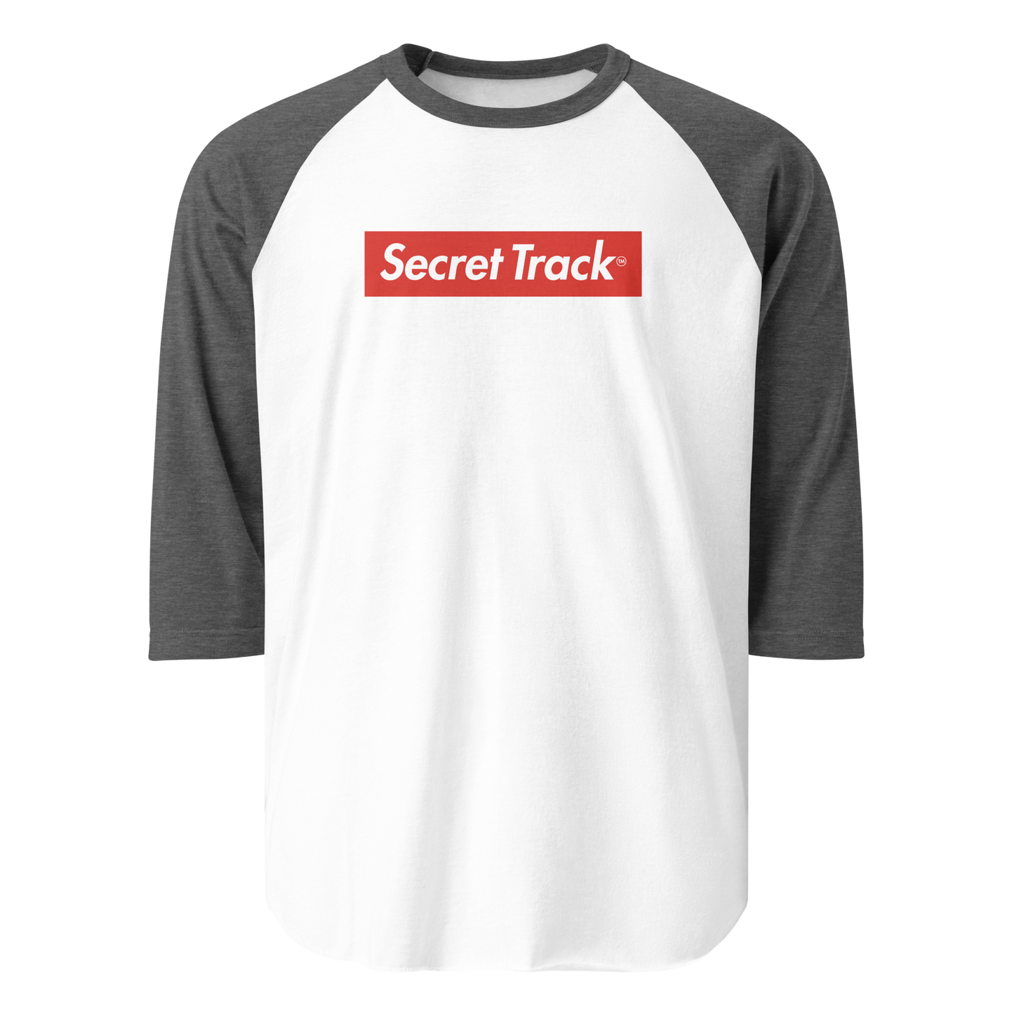 Secret Track 3/4 sleeve raglan shirt