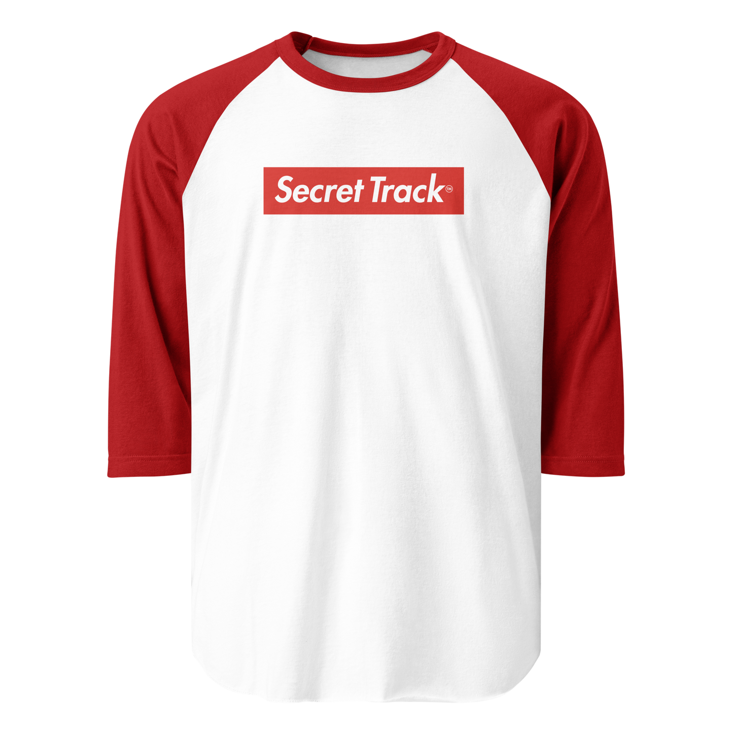 Secret Track 3/4 sleeve raglan shirt